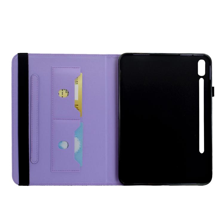 Custodia per tablet smart in ecopelle con motivo a farfalla in rilievo, girevole., For Galaxy Tab S9+ / S10+ / S9 FE+, For Galaxy Tab S9 / S9 FE / S10, For Galaxy Tab S6 Lite 2024 / 2022 / 2020, For Galaxy Tab A8 / X200