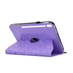 Custodia per tablet smart in ecopelle con motivo a farfalla in rilievo, girevole., For Galaxy Tab S9+ / S10+ / S9 FE+, For Galaxy Tab S9 / S9 FE / S10, For Galaxy Tab S6 Lite 2024 / 2022 / 2020, For Galaxy Tab A8 / X200