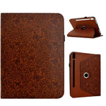 Custodia per tablet smart in ecopelle con motivo a farfalla in rilievo, girevole., For Galaxy Tab S12+, For Galaxy Tab A11+ / A9+, For Galaxy Tab S11, For Galaxy Tab S10 FE+