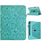 Custodia per tablet smart in ecopelle con motivo a farfalla in rilievo, girevole., For Galaxy Tab S12+, For Galaxy Tab A11+ / A9+, For Galaxy Tab S11, For Galaxy Tab S10 FE+