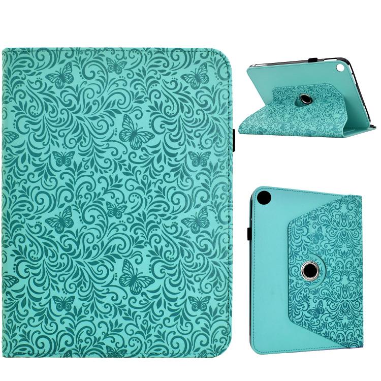 Custodia per tablet smart in ecopelle con motivo a farfalla in rilievo, girevole., For Galaxy Tab S12+, For Galaxy Tab A11+ / A9+, For Galaxy Tab S11, For Galaxy Tab S10 FE+