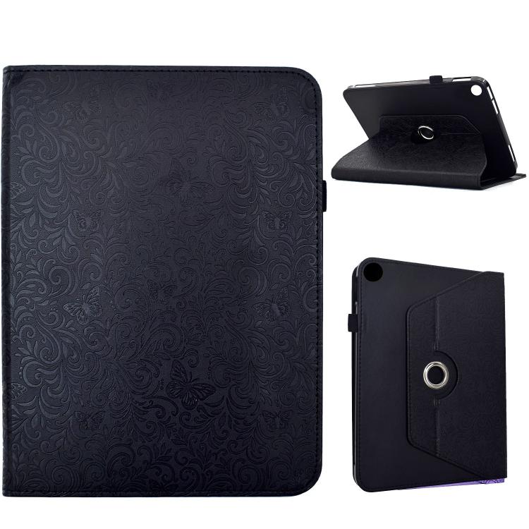 Custodia per tablet smart in ecopelle con motivo a farfalla in rilievo, girevole., For Galaxy Tab S12+, For Galaxy Tab A11+ / A9+, For Galaxy Tab S11, For Galaxy Tab S10 FE+