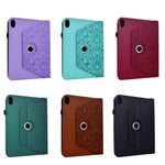 Custodia per tablet smart in ecopelle con motivo a farfalla in rilievo, girevole., For Galaxy Tab S12+, For Galaxy Tab A11+ / A9+, For Galaxy Tab S11, For Galaxy Tab S10 FE+