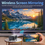 Videoproiettore HD wireless con rotazione a 360° e WiFi