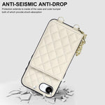 Portafoglio romboidale con custodia magnetica per telefono, tracolla e cinturino da polso, For iPhone 17e / 16e, For iPhone 17 Pro Max, For iPhone 17 Pro, For iPhone 17