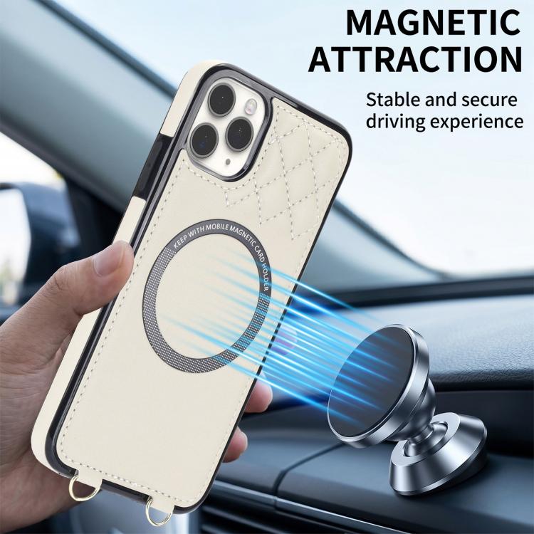 Portafoglio romboidale con custodia magnetica per telefono, tracolla e cinturino da polso, For iPhone 11 Pro Max, For iPhone 11, For iPhone 11 Pro