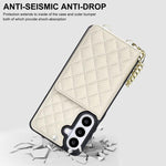 Portafoglio romboidale con custodia magnetica per telefono, tracolla e cinturino da polso, For Galaxy S26+ 5G, For Galaxy S26 Ultra 5G, For Galaxy S26 5G, For Galaxy S25 FE 5G