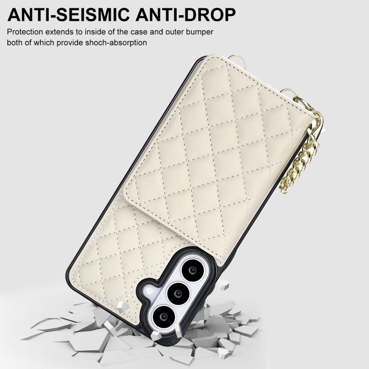 Portafoglio romboidale con custodia magnetica per telefono, tracolla e cinturino da polso, For Galaxy S26+ 5G, For Galaxy S26 Ultra 5G, For Galaxy S26 5G, For Galaxy S25 FE 5G