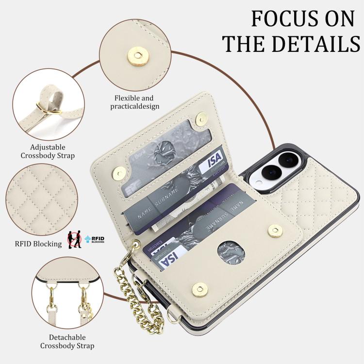Portafoglio romboidale con custodia magnetica per telefono, tracolla e cinturino da polso, For Galaxy S25 Edge 5G, For Galaxy S25 5G, For Galaxy S25+ 5G, For Galaxy S25 Ultra 5G