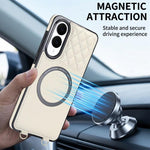 Portafoglio romboidale con custodia magnetica per telefono, tracolla e cinturino da polso, For Galaxy S25 Edge 5G, For Galaxy S25 5G, For Galaxy S25+ 5G, For Galaxy S25 Ultra 5G