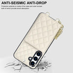Portafoglio romboidale con custodia magnetica per telefono, tracolla e cinturino da polso, For Galaxy S24 FE 5G, For Galaxy S24 Ultra 5G, For Galaxy S24+ 5G, For Galaxy S24 5G