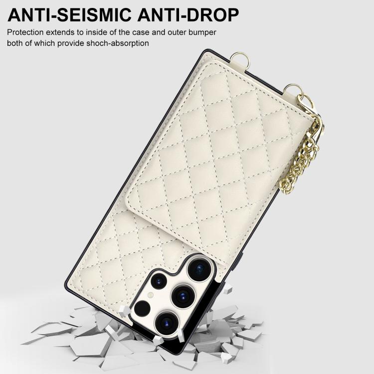 Portafoglio romboidale con custodia magnetica per telefono, tracolla e cinturino da polso, For Galaxy S22 Ultra 5G, For Galaxy S22+ 5G, For Galaxy S22 5G, For Galaxy Note20 Ultra
