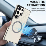 Portafoglio romboidale con custodia magnetica per telefono, tracolla e cinturino da polso, For Galaxy S22 Ultra 5G, For Galaxy S22+ 5G, For Galaxy S22 5G, For Galaxy Note20 Ultra