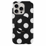 Custodia magnetica per telefono con anello a 360° e motivo a pois, For iPhone 17 Pro Max, For iPhone 17 Pro, For iPhone 17, For iPhone 16 Pro Max, For iPhone 16 Pro, For iPhone 16, For iPhone 15 Pro Max, For iPhone 15 Pro