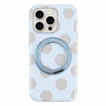 Custodia magnetica per telefono con anello a 360° e motivo a pois, For iPhone 15, For iPhone 14, For iPhone 14 Pro, For iPhone 14 Pro Max