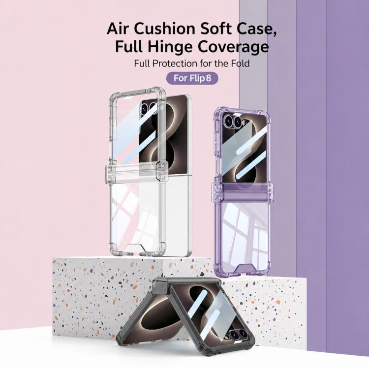 Custodia per telefono antiurto con cerniera airbag integrata GKK, For Galaxy Z Flip8 5G