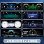 Contachilometri digitale HD LCD multimodale per auto con CarPlay, For Mercedes-Benz W205 2014–2021