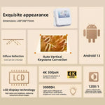 Videoproiettore LED Ultra HD Full HD 1080p con Android 13