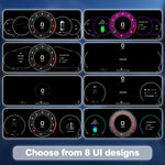 Contachilometri digitale HD LCD multimodale per auto con CarPlay, For Porsche Cayenne 2002–2010