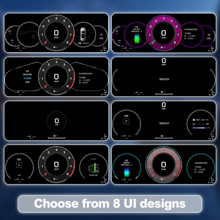Contachilometri digitale HD LCD multimodale per auto con CarPlay, For Porsche Cayenne 2002–2010