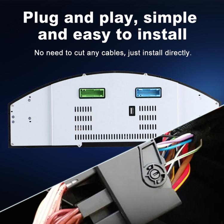 Contachilometri digitale HD LCD multimodale per auto con CarPlay, For Porsche Cayenne 2002–2010