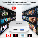 MMB WJAN-TV 2.0 Box AI per auto, da cablato a wireless, adattatore Android Auto/CarPlay, WJAN-TV 2.0