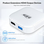 MMB WJAN-TV 2.0 Box AI per auto, da cablato a wireless, adattatore Android Auto/CarPlay, WJAN-TV 2.0