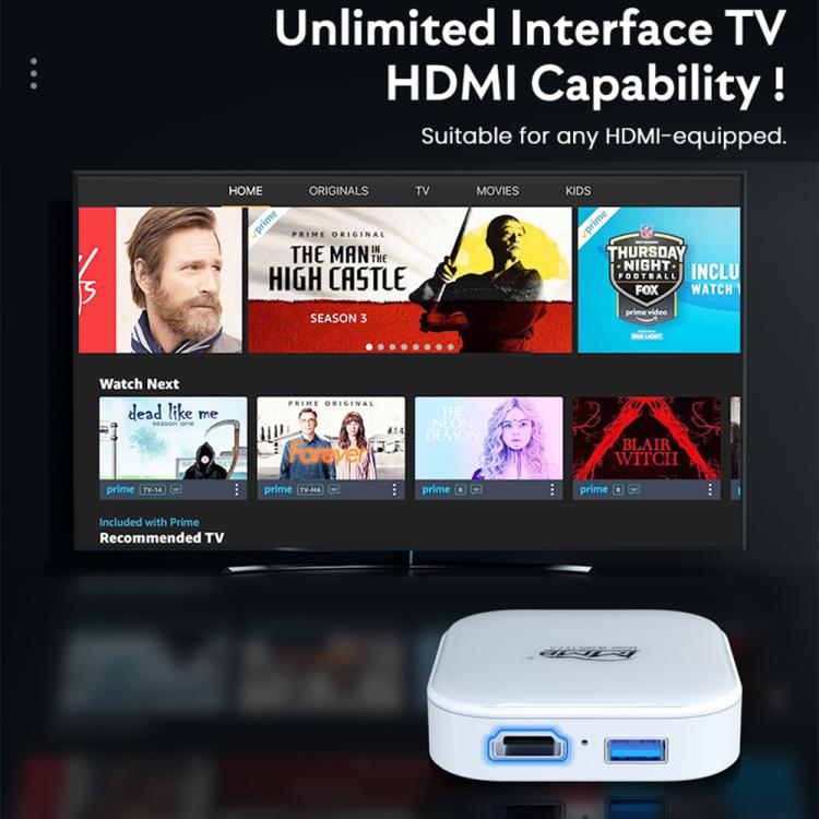 MMB WJAN-TV 2.0 Box AI per auto, da cablato a wireless, adattatore Android Auto/CarPlay, WJAN-TV 2.0