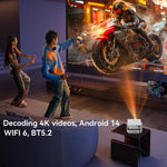 Mini proiettore portatile HD C880 con Android 14