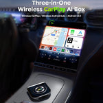 MMB Car Smart Box Adattatore da cablato a wireless per Android Auto e CarPlay, 8 GB + 128 GB, versione Europa/Asia, WJAN-Q5H