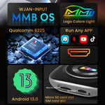 MMB Car Smart Box Adattatore da cablato a wireless per Android Auto e CarPlay, 8 GB + 128 GB, versione Europa/Asia, WJAN-Q5H