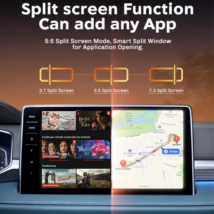 MMB Car Smart Box Adattatore da cablato a wireless per Android Auto e CarPlay, 8 GB + 128 GB, versione Europa/Asia, WJAN-Q5H