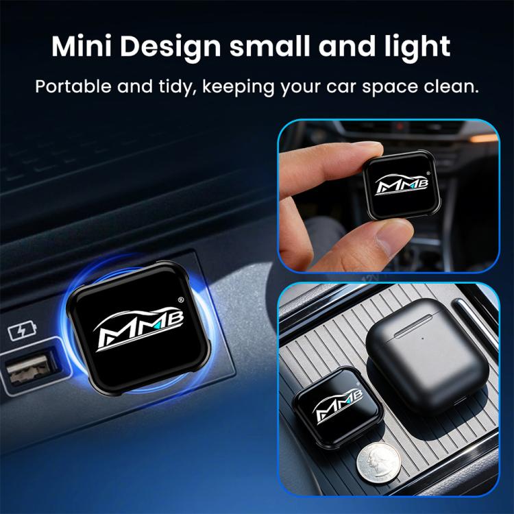 MMB 2 in 1 Smart Box per auto, adattatore da cablato a wireless per Android Auto e CarPlay, WJCP-MINI-Ultra (Orange), WJCP-MINI-Ultra (Black)