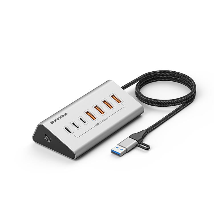 Docking station multifunzione con 2 porte Type-C / USB-C in 1, 7 Ports Hub, 10 Ports Hub