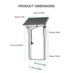 Videocitofono wireless bidirezionale M20 HD con visione notturna, alimentazione solare e copertura antipioggia., M20 with Solar Power Rainproof Cover(Black), M20 with Solar Power Rainproof Cover(Transparent)