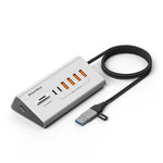 HU806 Hub multifunzione con 8 porte Type-C / USB-C, docking station, 8 Ports Hub