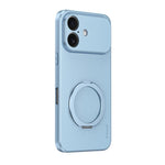 Custodia magnetica per telefono in ecopelle vegana effetto pelle di capra con supporto girevole a 360 gradi., For iPhone 17 Pro Max, For iPhone 17 Pro, For iPhone 17