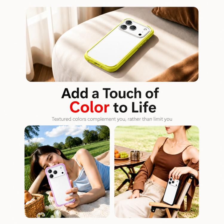 Cornice protettiva in silicone per telefono, For iPhone 18, For iPhone 18 Pro, For iPhone 18 Pro Max, For iPhone 17 Pro Max