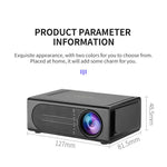 Mini proiettore LED portatile HD 1080P con plug EU/US/UK/AU