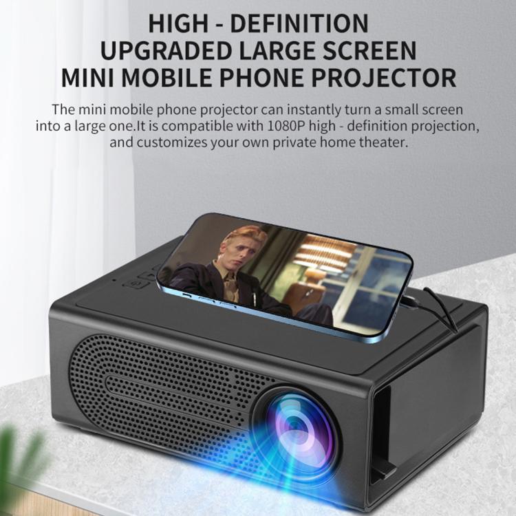 Mini proiettore LED portatile HD 1080P con plug EU/US/UK/AU
