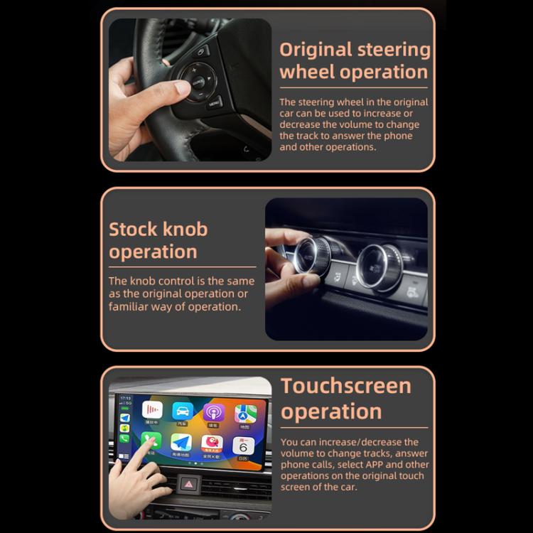 Smart Box per auto 2 in 1, adattatore wireless Android Auto CarPlay, ZYD-TAB0S