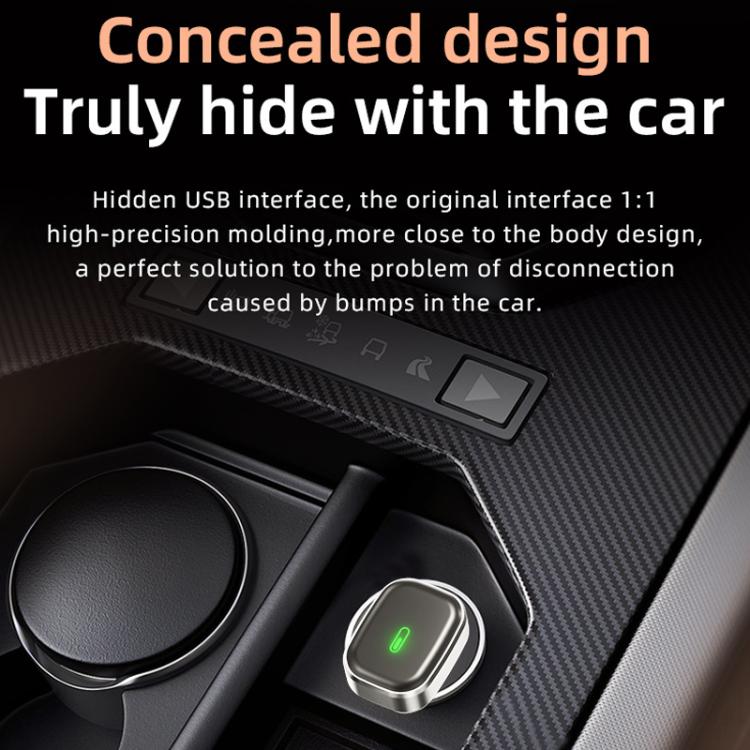 Smart Box per auto 2 in 1, adattatore wireless Android Auto CarPlay, ZYD-TAB0S