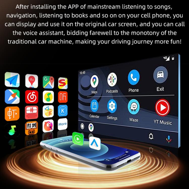 Smart Box per auto 2 in 1, adattatore wireless Android Auto CarPlay, ZYD-TAB0S