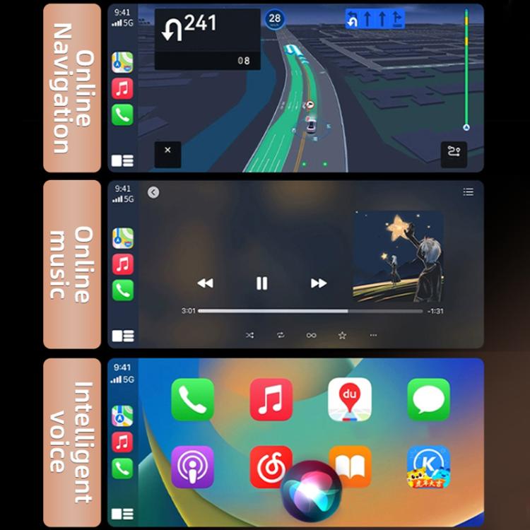 Smart Box per auto 2 in 1, adattatore wireless Android Auto CarPlay, ZYD-TAB0S
