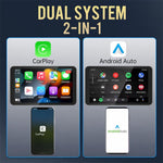 Mini Smart Box per auto 2 in 1, da cablato a wireless, adattatore Android Auto/CarPlay, ZYD-TAB0C