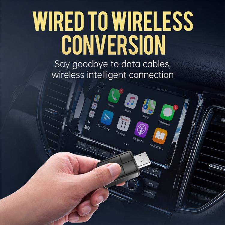 Mini Smart Box per auto 2 in 1, da cablato a wireless, adattatore Android Auto/CarPlay, ZYD-TAB0C