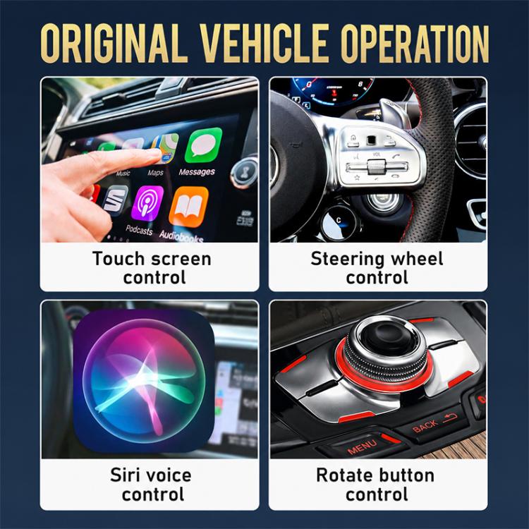 Mini Smart Box per auto 2 in 1, da cablato a wireless, adattatore Android Auto/CarPlay, ZYD-TAB0C