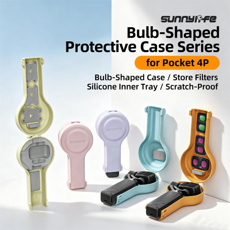 Custodia protettiva a forma di lampadina Sunnylife per DJI Osmo Pocket 4P, con cordino, per fotocamera gimbal., OP4-K245 Standard, OP4-K246 Upgraded