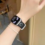 Cinturino per orologio in silicone con chiusura a farfalla e motivo a pois a forma di stella., For Apple Watch 46mm / 49mm / 45mm / 44mm, For Apple Watch 42mm / 41mm / 40mm / 38mm