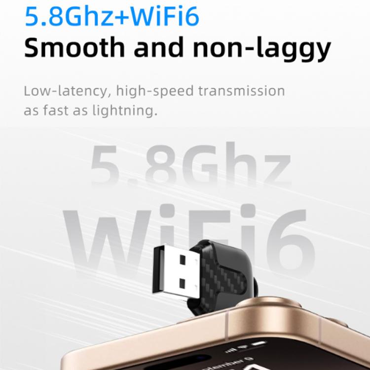 Mini Smart Box 2 in 1 per auto con adattatore Bluetooth 5.4 + WiFi 6 e Android Auto/CarPlay., ZYD-B112P